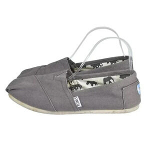 Tom Classic  Canvas Shoes Espadrilles Gray Size 9